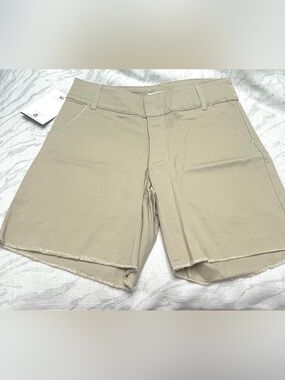 Carve Designs Khaki Frayed Hem Bermuda Shorts